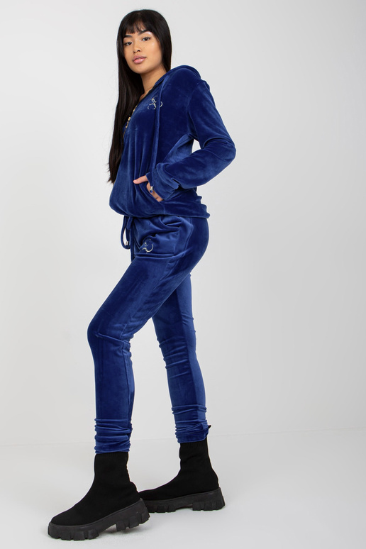 Kobalta sieviešu velūra komplekts ar...