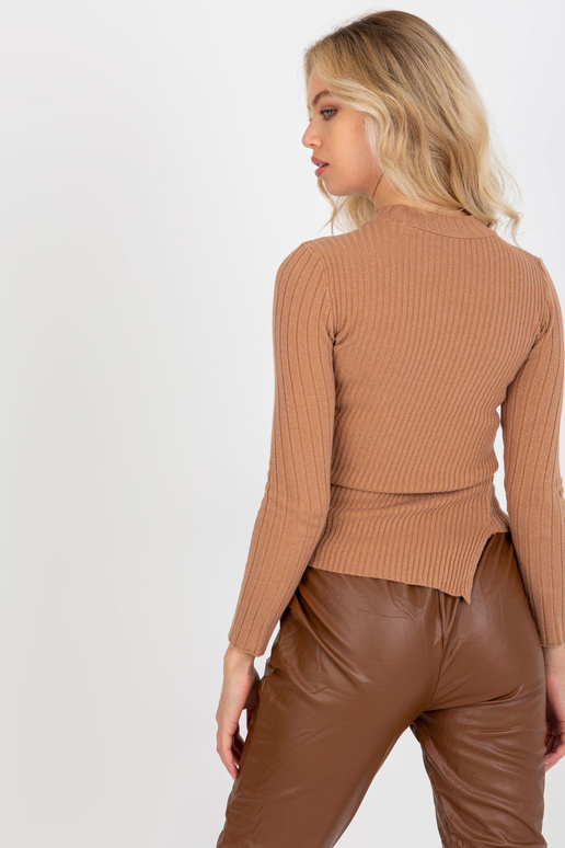 Kamieļu rievotu asimetrisks džemperis...