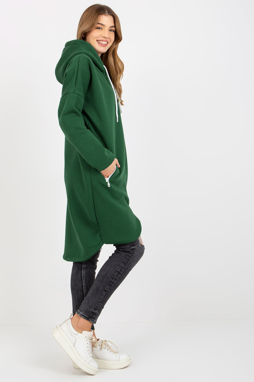 Tumši zaļš garais sporta krekls...