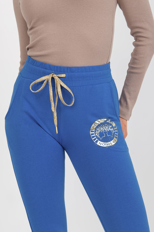 Sieviešu sporta bikses ar tumši zilu...