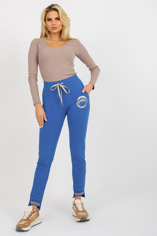 Sieviešu sporta bikses ar tumši zilu...