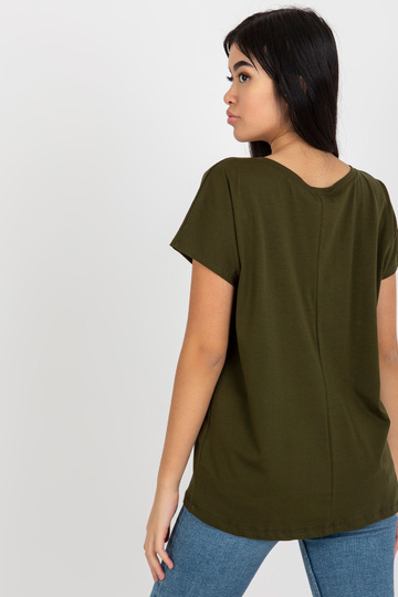 Khaki Plain Basic T-krekls...