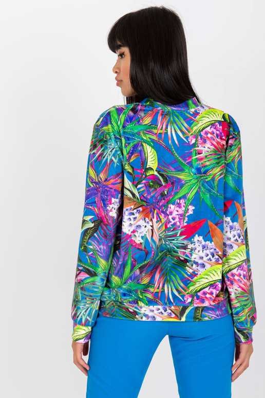 Zili violets bomber džemperis ar...