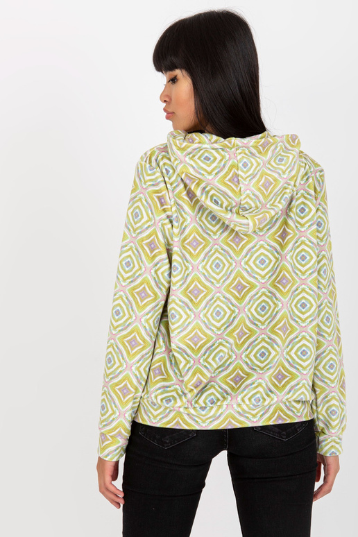 Gaiši zaļš velūra sporta krekls ar...