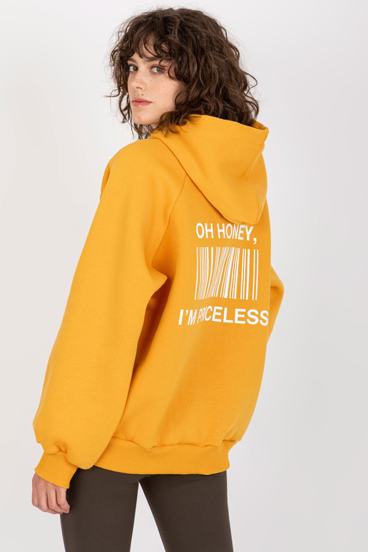 Tumši dzeltens sporta krekls ar...