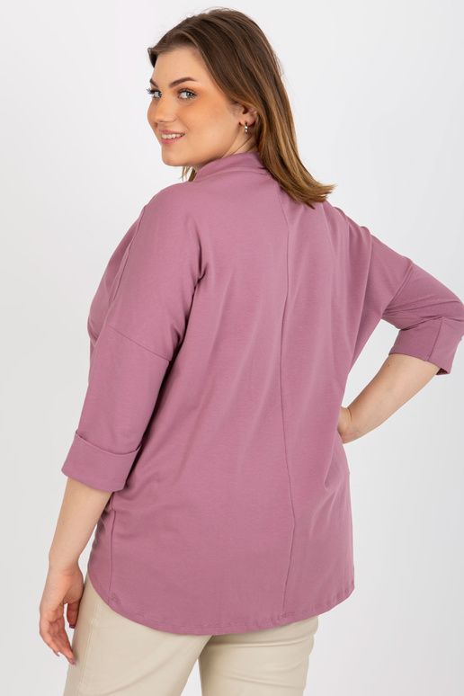 Netīri rozā plus izmēra blūze ar...