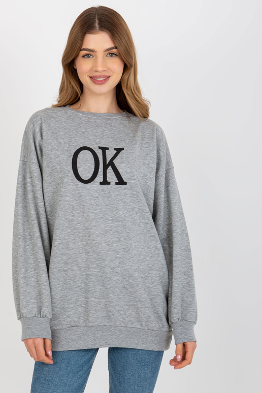 Pelēka brīva piegriezuma oversize...