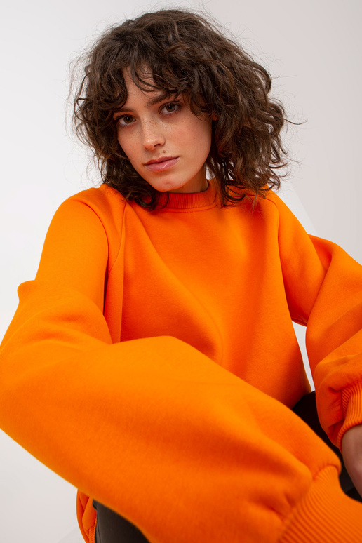 Oranžs Oversized Basic džemperis