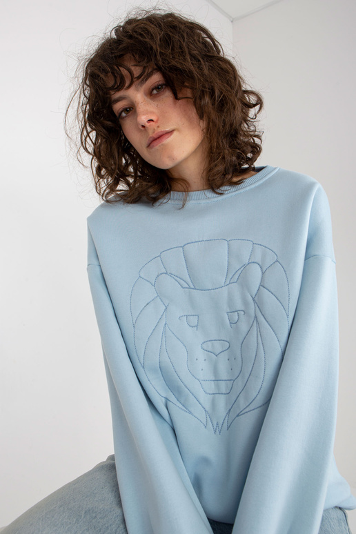 Gaiši zils sporta krekls bez kapuces... Gaiši zils sporta krekls bez kapuces...