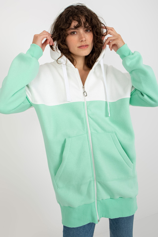 Ecru-mint sporta krekls basic ar...