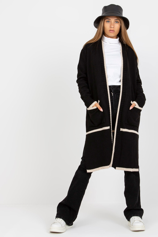 Melns un bēšs garš jaciņš bez...