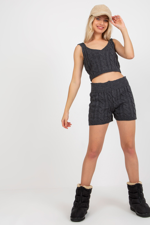 Tumši pelēks trīsdaļīgs trikotāžas...