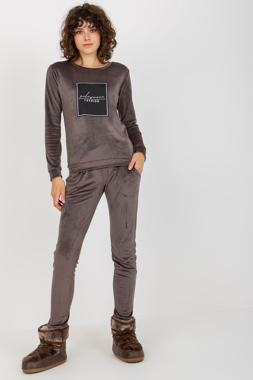 Tumši pelēks sieviešu velūra...