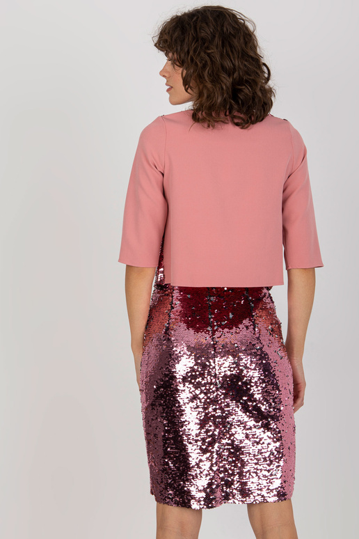 Netīri rozā fliteriem svinīga blūze...