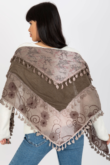 Braun-beiger Schal mit... 2