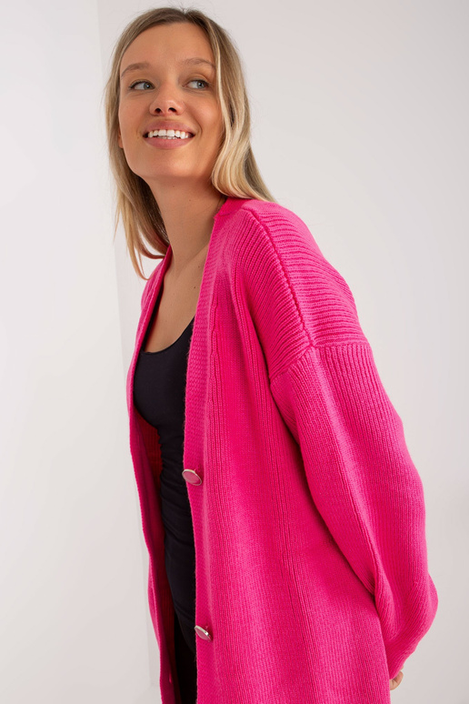 Fluo rozā jaka ar dekoratīvām pogām...