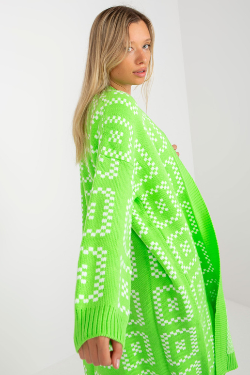 Fluo zaļa garā oversize jaka RUE PARIS