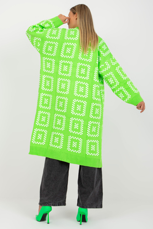 Fluo zaļa garā oversize jaka RUE PARIS