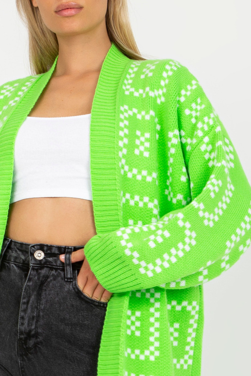 Fluo zaļa garā oversize jaka RUE PARIS