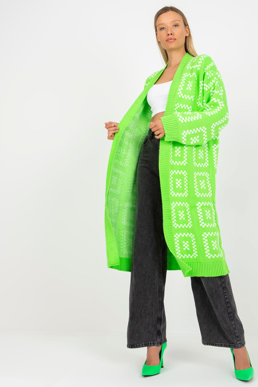 Fluo zaļa garā oversize jaka RUE PARIS