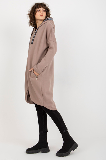 Tumši bēšs garš džemperis,...