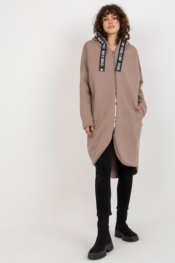 Tumši bēšs garš džemperis,... 2