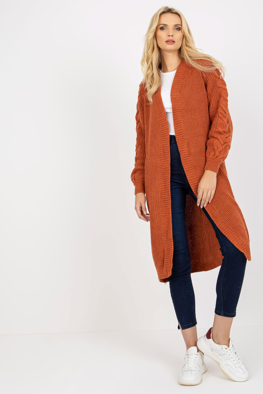 Tumši oranža garā oversize jaka RUE...