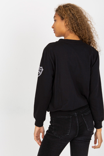 Melns stepēts bomber...