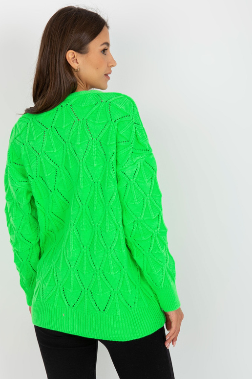 Fluo zaļš ažūra jaka ar pogām RUE PARIS