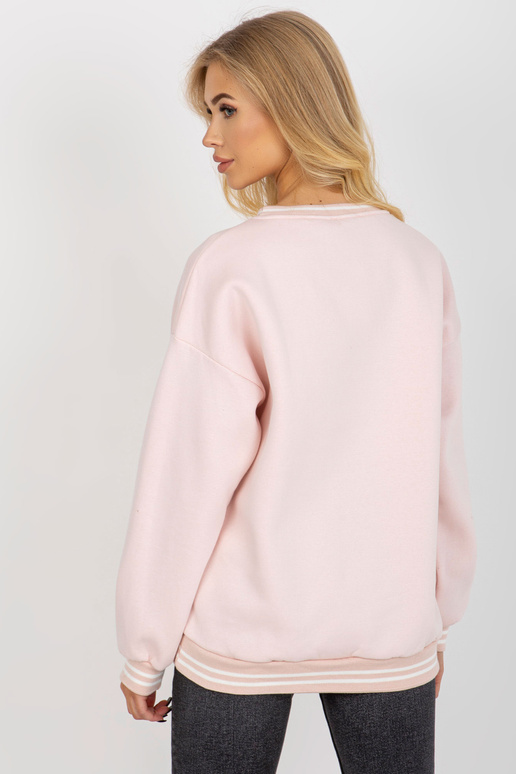 Gaiši rozā polsterēts sporta krekls...