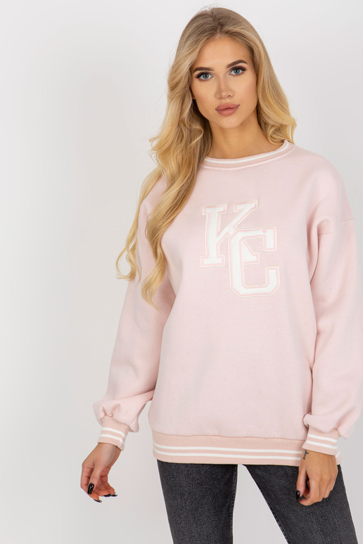 Gaiši rozā polsterēts sporta krekls...