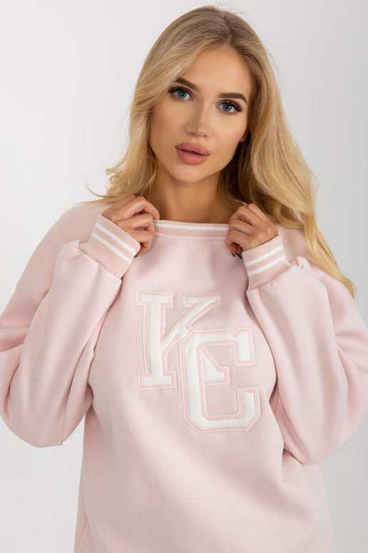 Gaiši rozā polsterēts sporta krekls...