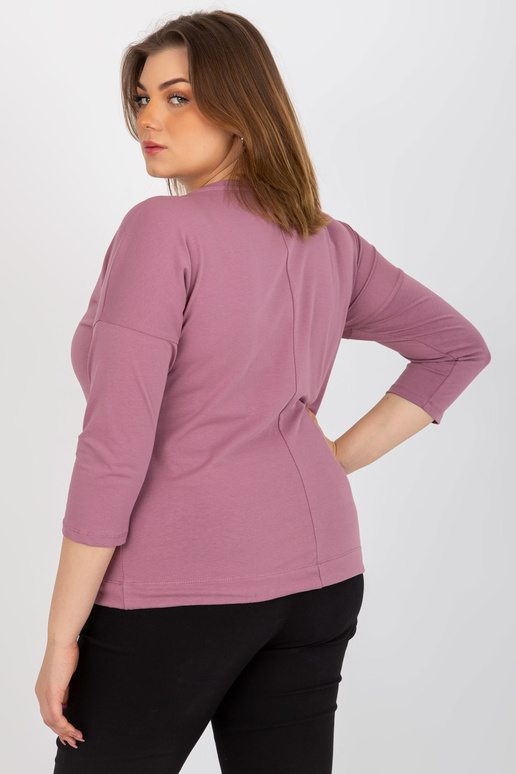 Netīri rozā plus izmēra blūze ar...