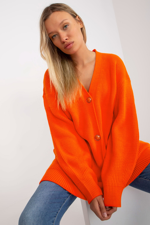 Oranžs garš jaciņš ar pogām RUE PARIS