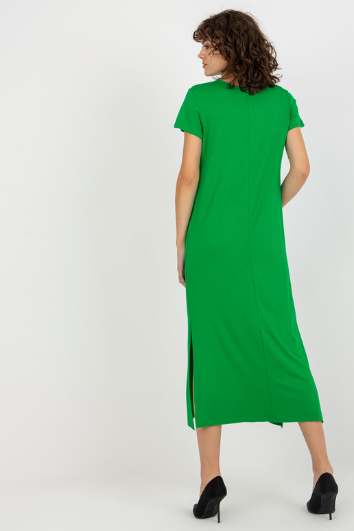 Zaļa midi kleita ar viskozi Liliane