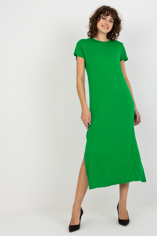 Zaļa midi kleita ar viskozi Liliane