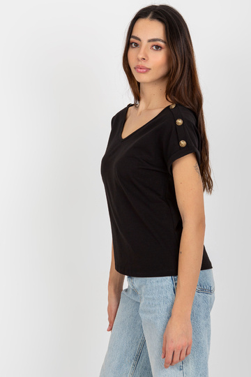 Melna ikdienas blūze ar...