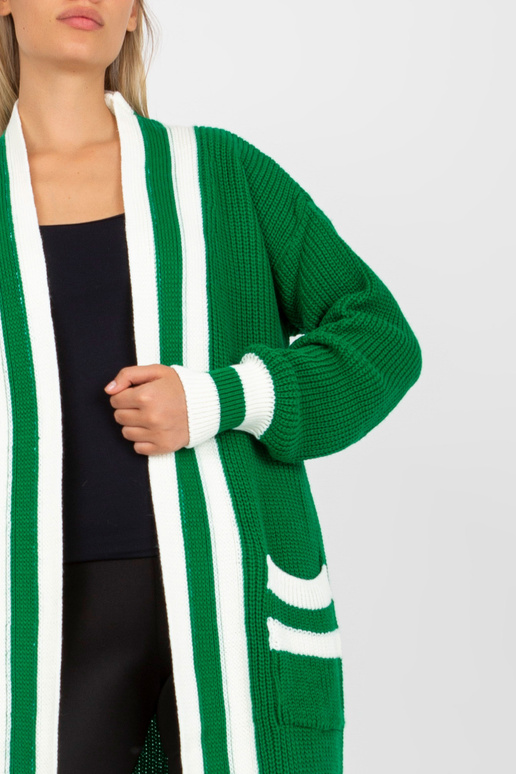 Zaļa gara jaka ar kabatām RUE PARIS