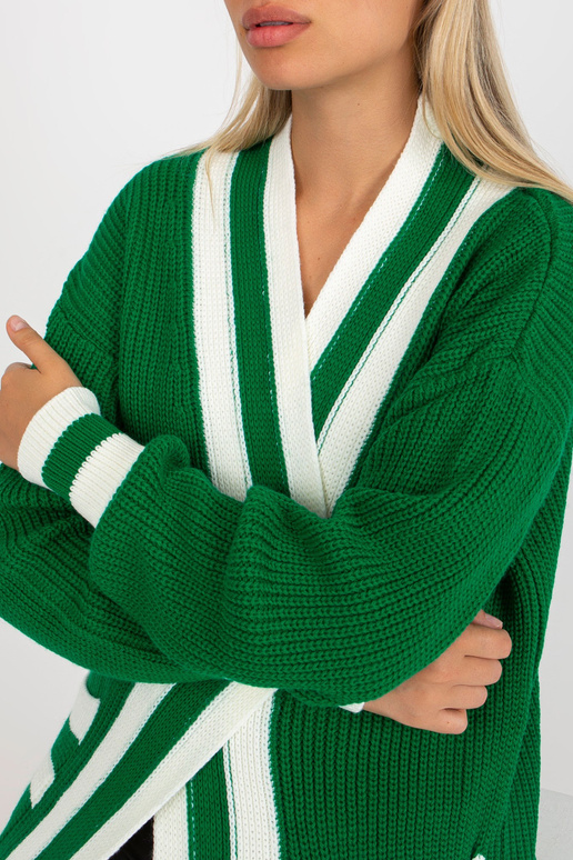 Zaļa gara jaka ar kabatām RUE PARIS