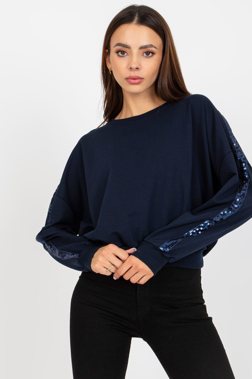 Tumši zils sporta krekls bez kapuces...