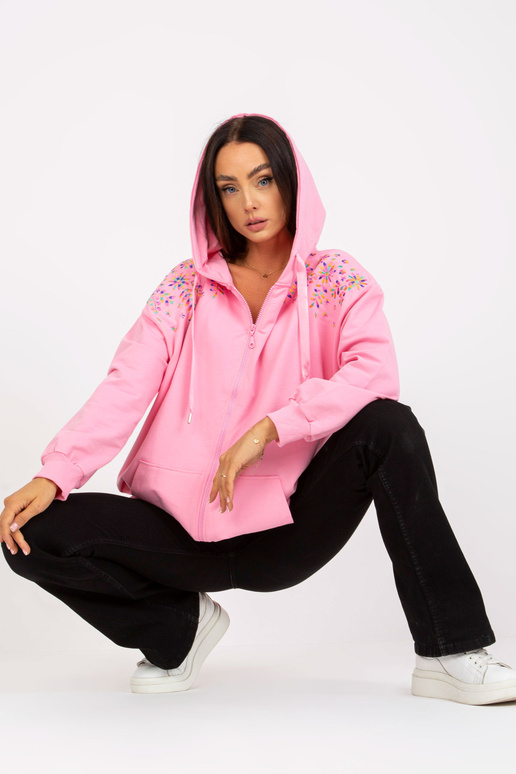 Rozā garais sporta krekls ar izšuvumu... Rozā garais sporta krekls ar izšuvumu...