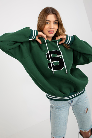 Tumši zaļš džemperis ar...