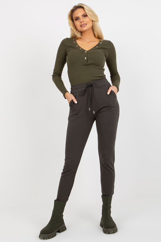 Haki krāsas pamata treniņbikses ar...