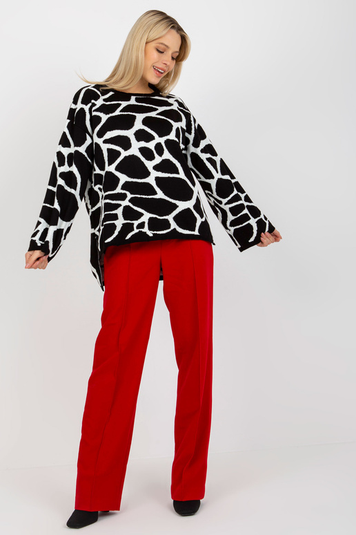 Balts un melns sieviešu liela izmēra...