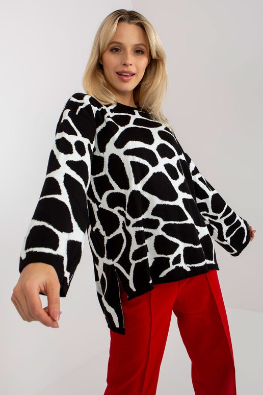 Balts un melns sieviešu liela izmēra...