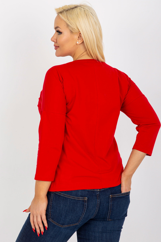 Sarkana sieviešu liela izmēra blūze...