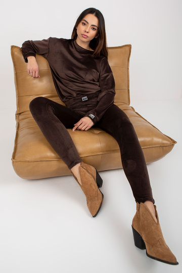 Tumši brūns sieviešu velūra... 2