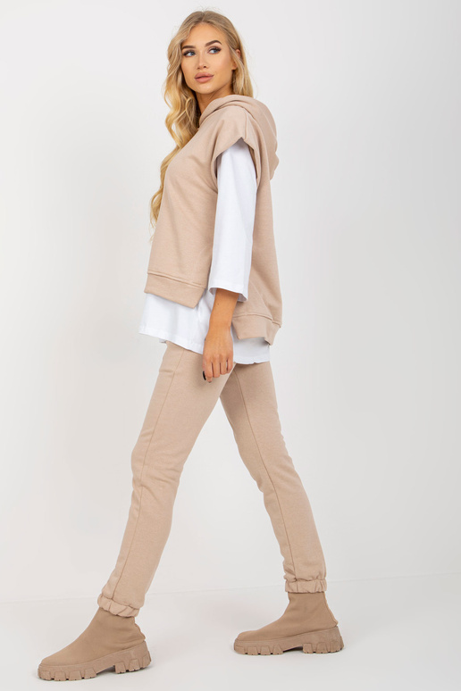 Bēšs trīsdaļīgs ikdienas komplekts ar...