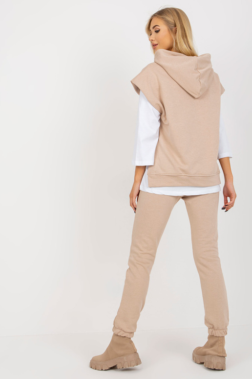 Bēšs trīsdaļīgs ikdienas komplekts ar...