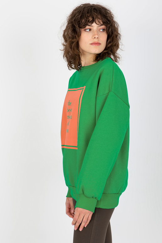 Zaļš liela izmēra sporta krekls ar...